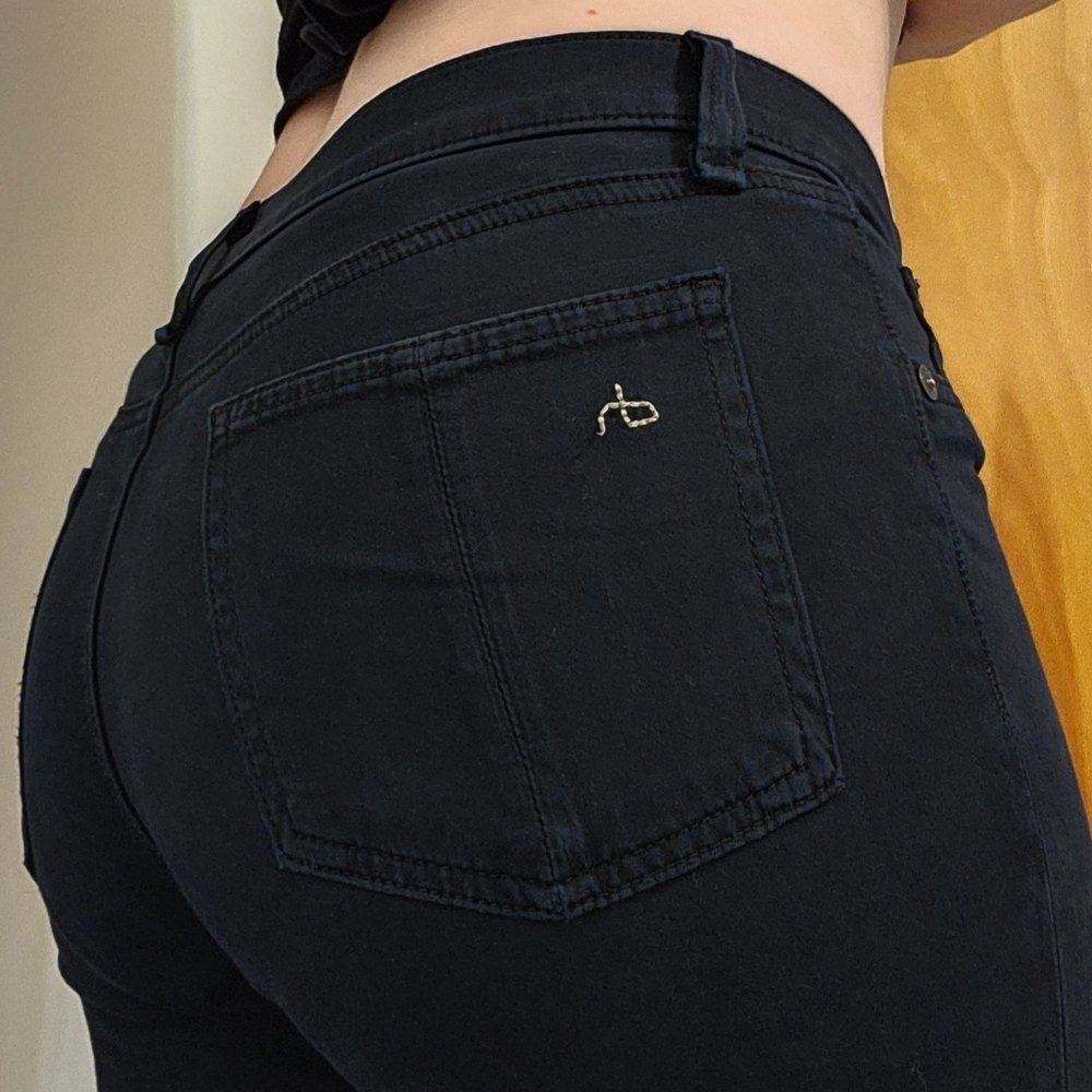 Rag & Bone Black Denim Leggings - Picture 3 of 6